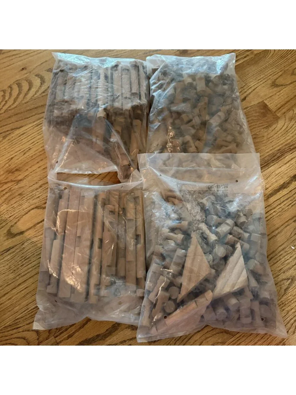 Log cabin building Block Pieces New in Bag Various Sizes
